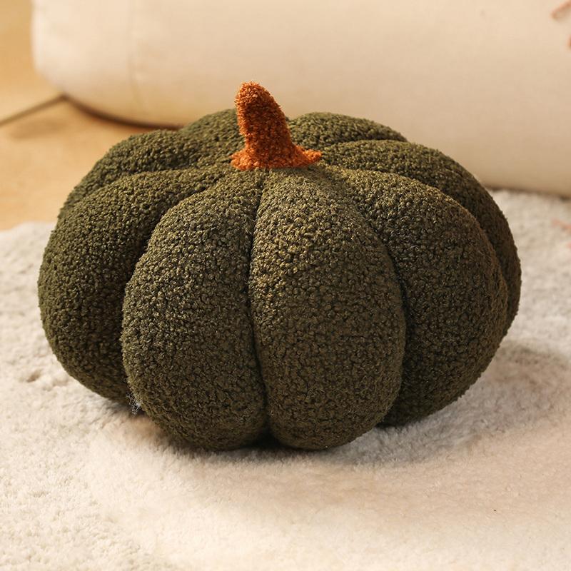 18-35cm Kawaii Simulation Nordic Halloween Pumpkin Plush Toys Lovely Soft Plant Stuffed Doll Holidays Props Decor Throw Pillow