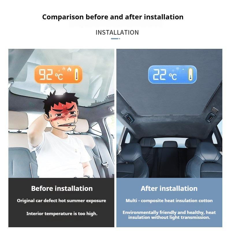 For Zeekr 001 2024-2026 Car Sunroof Sunshade Sunroof Heat Insulation UV Proof SunVisor Roof Sun Protection Sunscreen Accessories