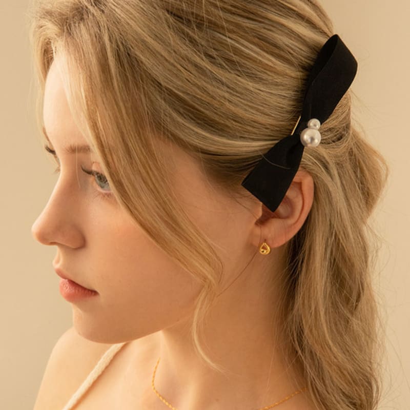 

Primaute PEARL RIBBON HAIRPIN BLACK (PRH063-BK)