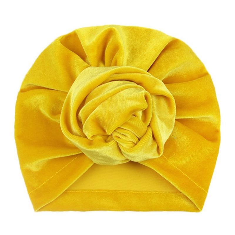 New children's hat 11-color golden velvet warm spring, autumn and winter baby tire cap, soft baby tire cap