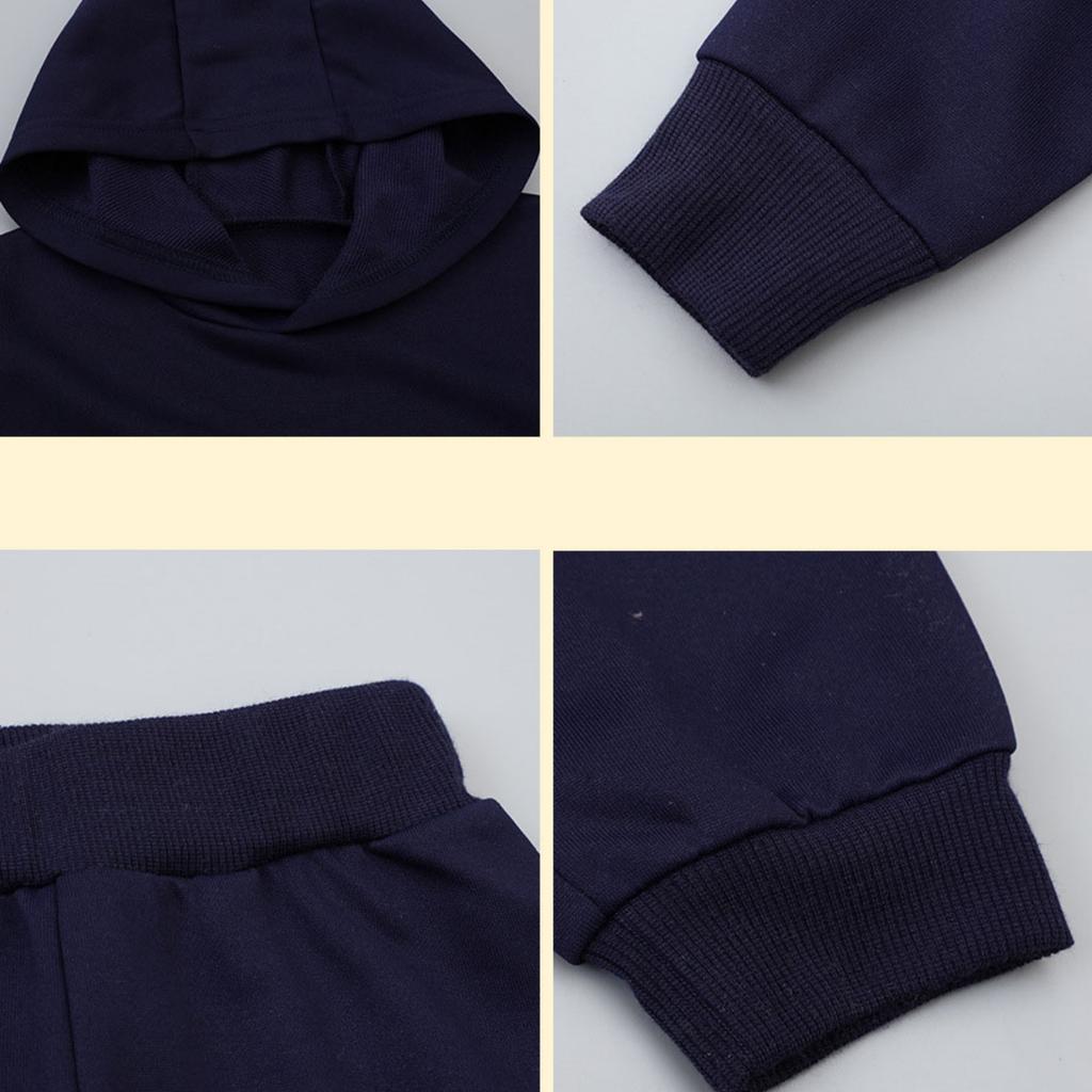 Set Felpa con Cappuccio Colorata da Uomo Pullover Casual Completo Due Pezzi per e Uso Quotidiano