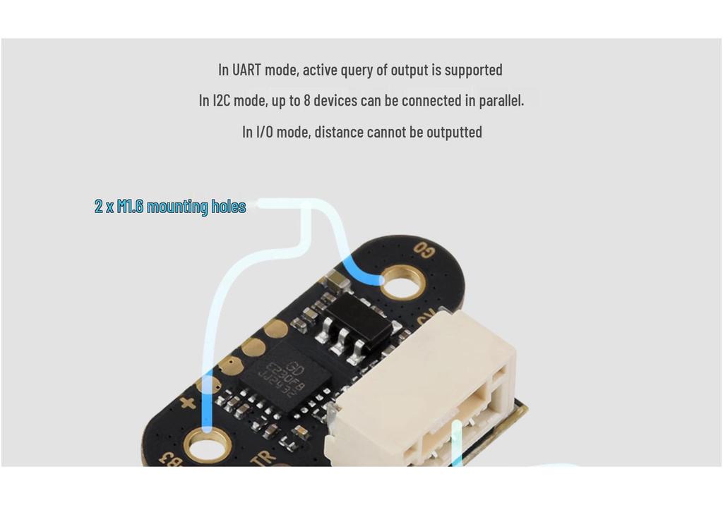 TOF Mini Laser Rangefinder Module with UART & I2C Interface