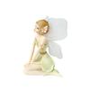 Flower Fairy Figure Figurine Lovely Desktop Ornament Fairy Statue Sculpture Creative for Bookshelf Cabinets House Bedroom Gift