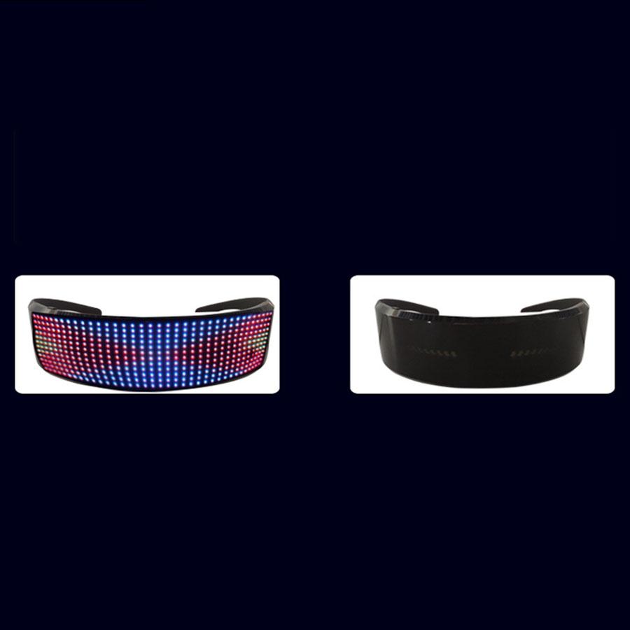 Electronic DIY Magic Bluetooth LED Glasses Shining USB Charge Eyewears