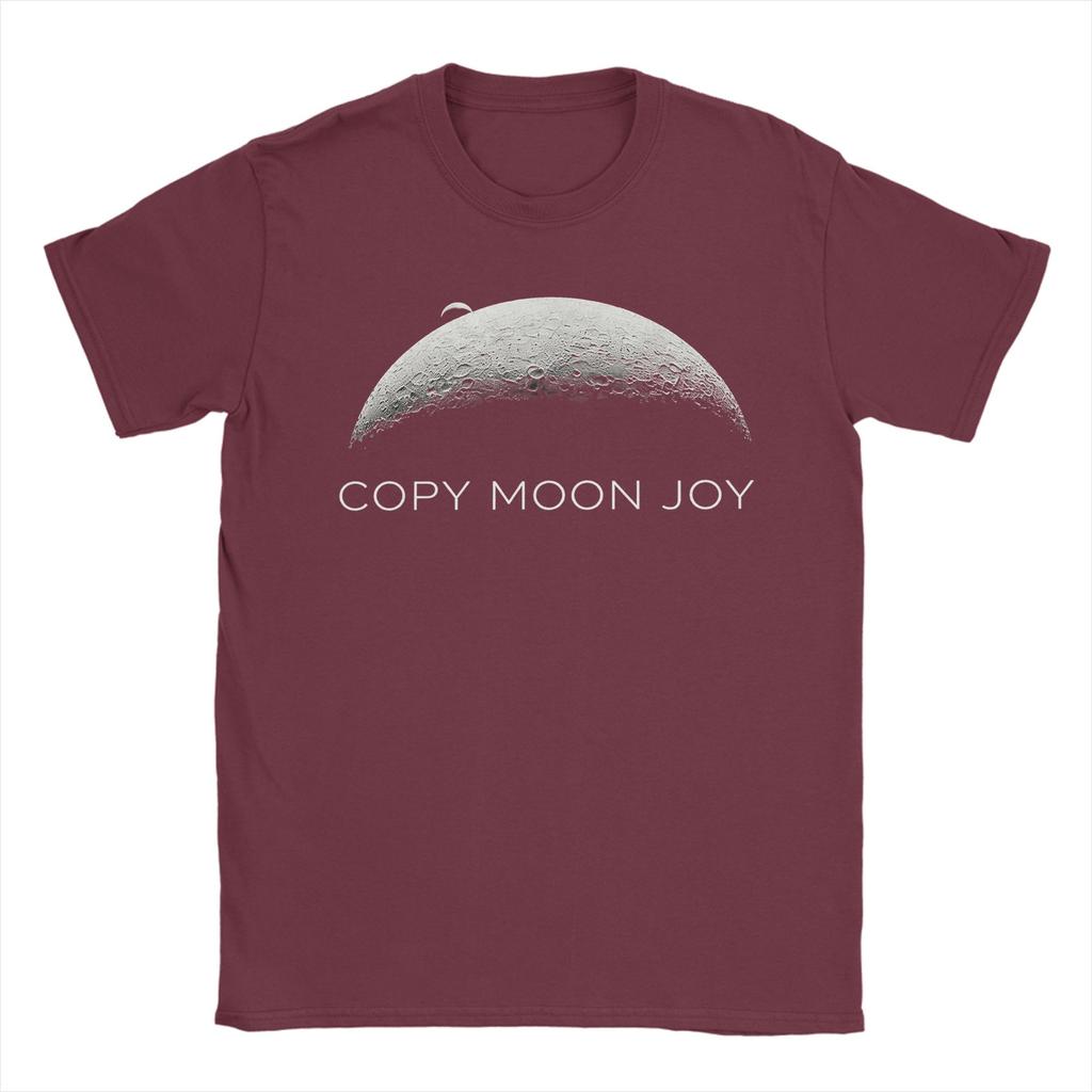Unisex TShirts Copy Moon Joy Artemis II Space Funny Pure Cotton Tee Shirt Short Sleeve T Shirts Crewneck Tops Plus Size