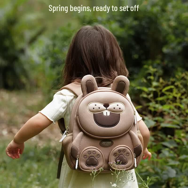 Zoy Zoii Kids Kindergarten Backpack - Cute Buck-Toothed Rabbit
