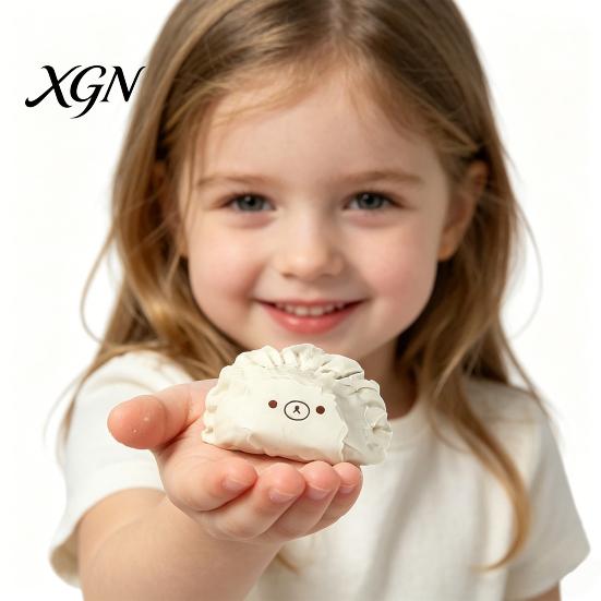 Cartoon Dumpling Toy Bear Stress Ball Anxiety Relief Kneading Reliever Squeeze Slow Rising Simulation Food
