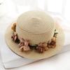 Summer Flower Hat With Wide Brim And Sunshade For Outdoor Beach Vacation
