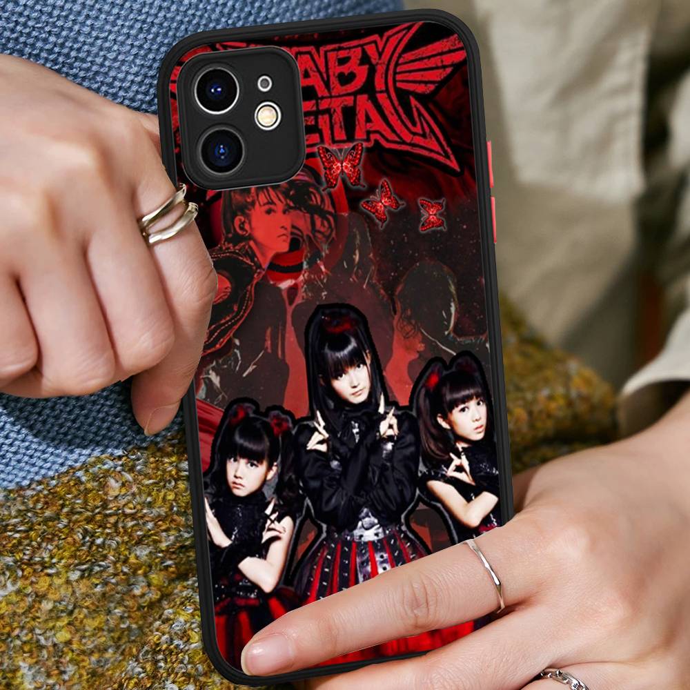 Music Japanese Pop B-babymetal For IPhone 11 12 13 14 15 16 Pro Max Plus Matte Translucent Phone Cover