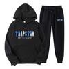 RAPSTAR Letter Printed Men's Women's Sportswear Fleece Two-piece Loose Hooded Sweatshirt Set