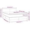 VidaXL Divan Bed with Mattress White 140x190cm Faux Leather - Model 3141000