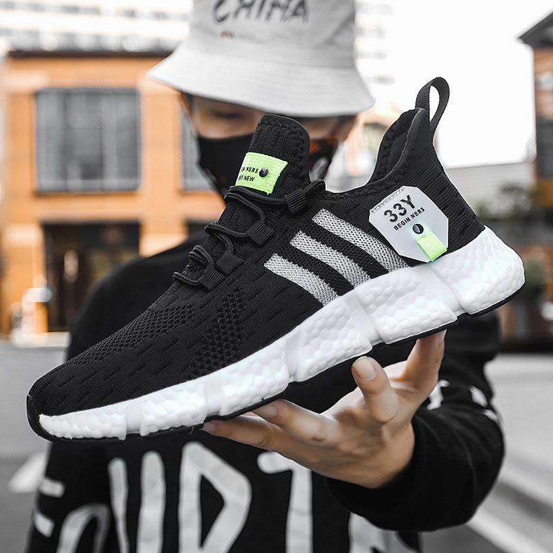 

Мужские дышащие кроссовки для бега Flyknit - Легкая сетчатая повседневная обувь для лета 37