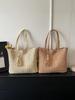 2026 Borsa a Tote Grande Intrecciata in Paglia con Frange Retro alla Moda per Donna