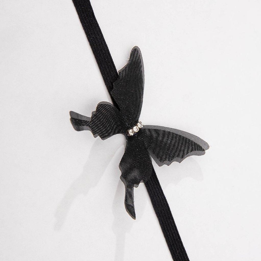 Fashionable Sweet Cool Hot Girl Butterfly Cross Arm Chain Creative Sexy High Elasticity Strap Arm Chain Female Jewelry