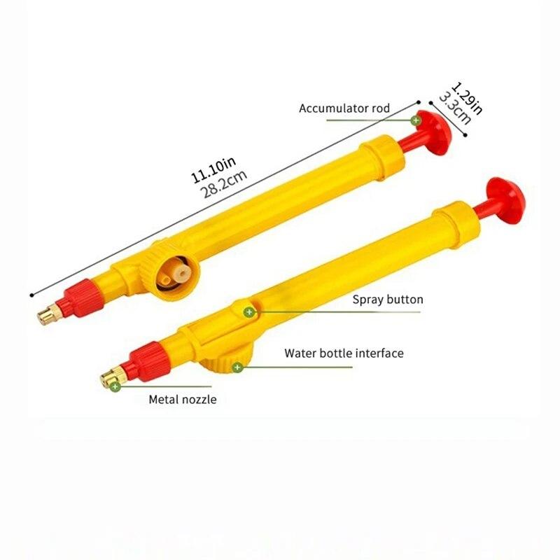 Randomly Select One In Blue and Red Manual High Pressure Air Pump Manual Sprayer Adjustable Drink Bottle Spray Head Nozzle Garde