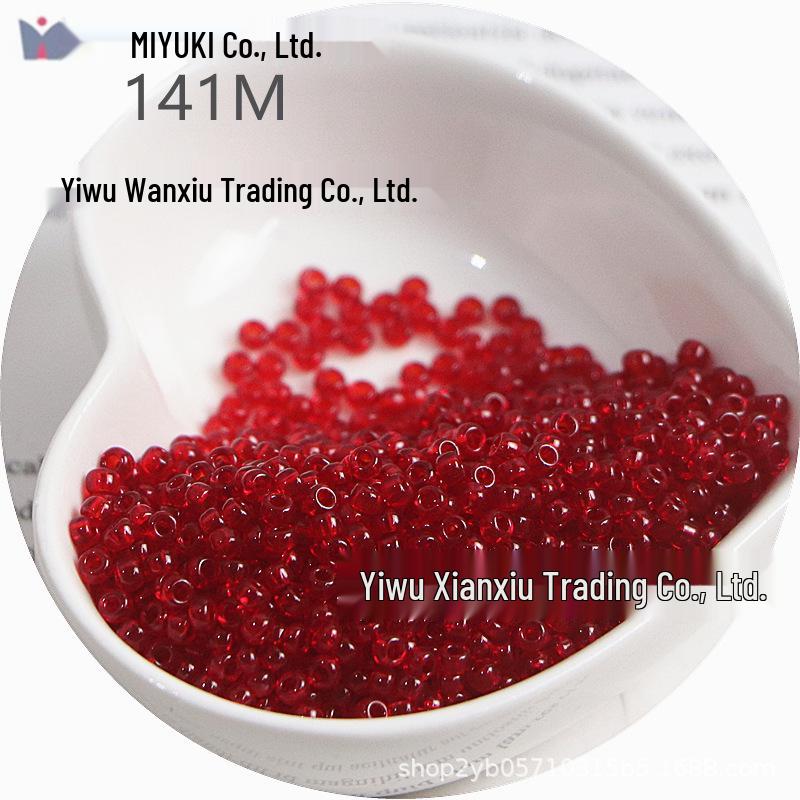 MIYUKI 3mm Transparent Glass Seed Beads for DIY Jewelry Making