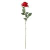 Red Velvet Rose Artificial Flowers - 10 Long Stems for Living Room or TV Cabinet Decor