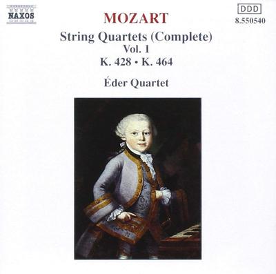 CD W.A. MOZART - Streichquartette Vol.1  8550540 Naxos 1992 Germany ObiClassical Used