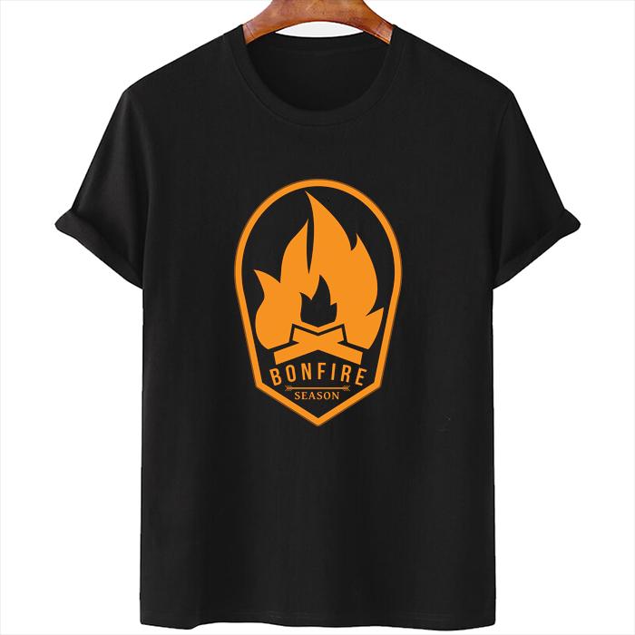Buy Bonfire Season Printed Black Cotton 