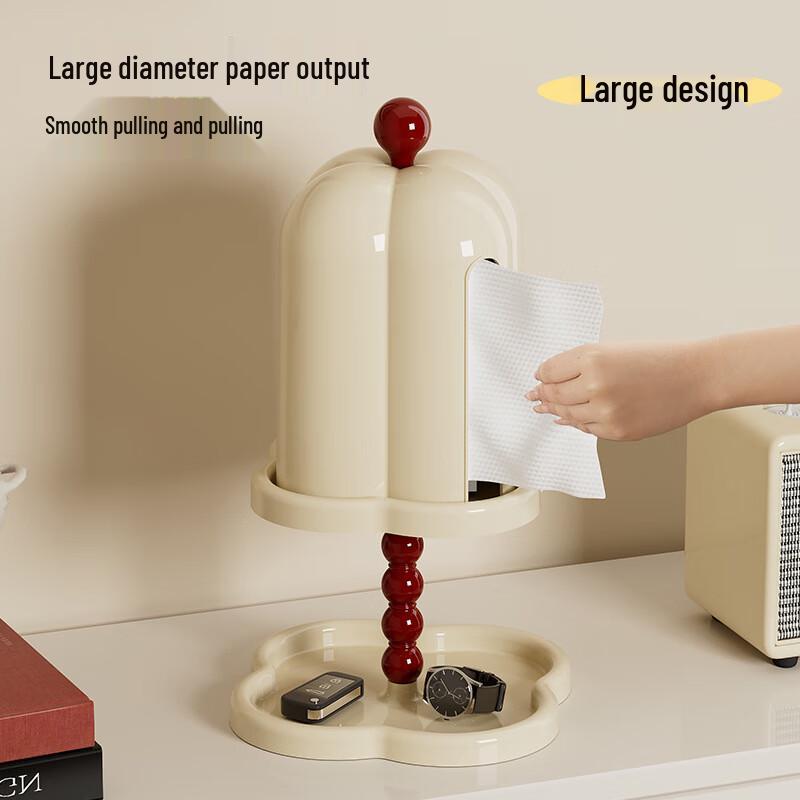 Minimalist Retro Tissue Box with Double-Layer Storage