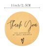 100-500pcs Kraft Paper Thank You Stickers With Red Heart Handmade Labels Sticker for Business Envelope Sealing Stationery