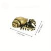 Vintage Brass Hermit Crab Figurines Sea Animal Desktop Ornaments Handmade Office Decorations Craft Accessory Gift
