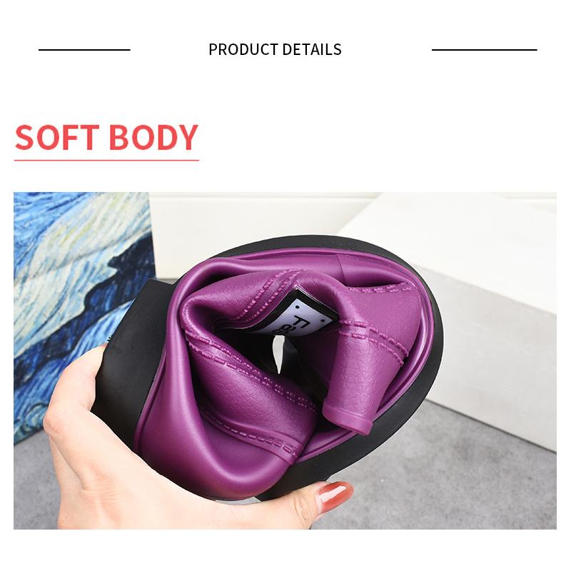 Outdoor Fashion Mid-calf Women's Non-slip Rain Boots Four Seasons Fashion Waterproof Non-slip Kitchen Work Rain Boots
