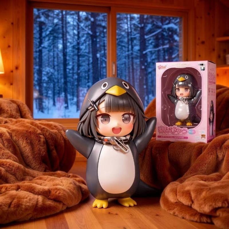 2026 Goo Goo Gaga Little Penguin Administrator Hand-held Ark Terminal Scale Ratio Model Decoration Toys Playsets Doll Birthday Gift Present
