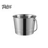 Stainless Steel Ice Bucket, with Handle Portable Beverage Tub, Mirror Polished Durable Ice Tub, for Bars Parties KTV Beverage Cooler