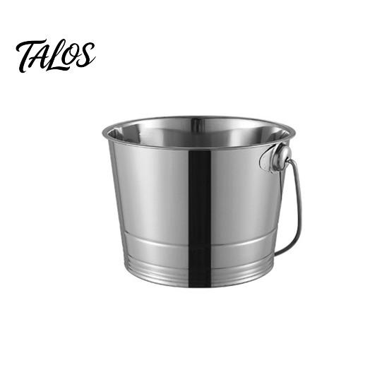 Stainless Steel Ice Bucket, with Handle Portable Beverage Tub, Mirror Polished Durable Ice Tub, for Bars Parties KTV Beverage Cooler