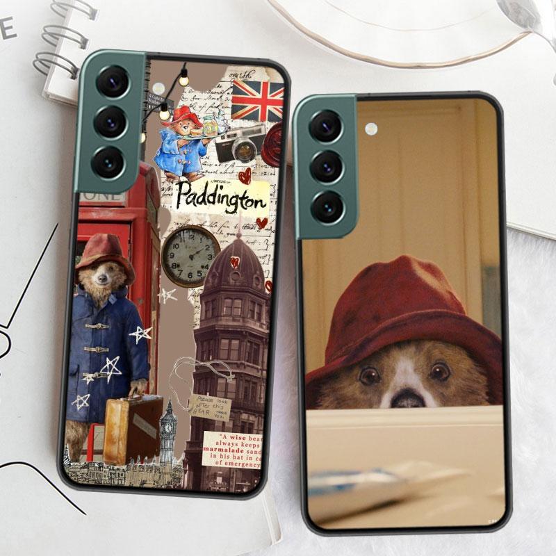 Cute P-Paddington Bear Phone Case For Samsung Galaxy S22 S25 Ultra S21 S10 Plus S26 Edge S20 S23 S24 FE Cover Silicone Soft