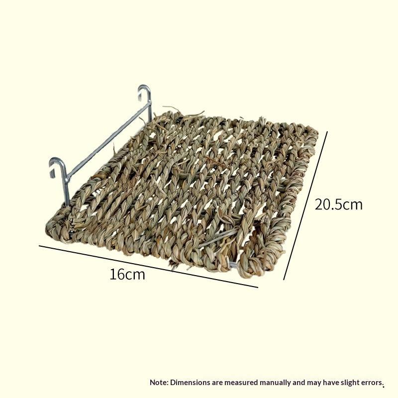 1Pcs Iimitation Rattan Weaving Parrot Perch Rest Wear Resistant Bite Resistant Jumping Platform Breathable Bird Resting Platform
