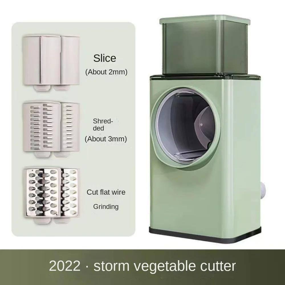 Hot Vegetable Cutter Household Vegetable Cutting Artifact Hand Rock Tube Multi-function Potato Shredder Slicer Grater