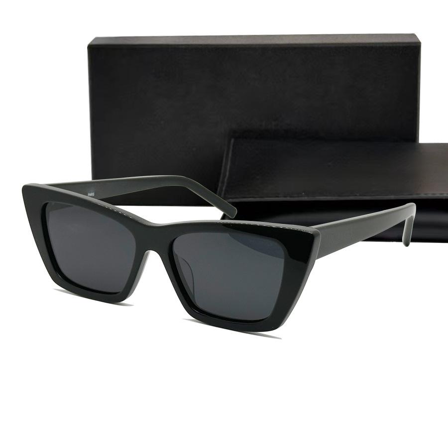 Trendy Yangshulun cat-eye black sunglasses, super cool and unique, round-face sunglasses, same style as popular with female influencers, makes the