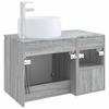 Bathroom Furniture Set 2 Pcs Grey Sonoma Engineered Wood