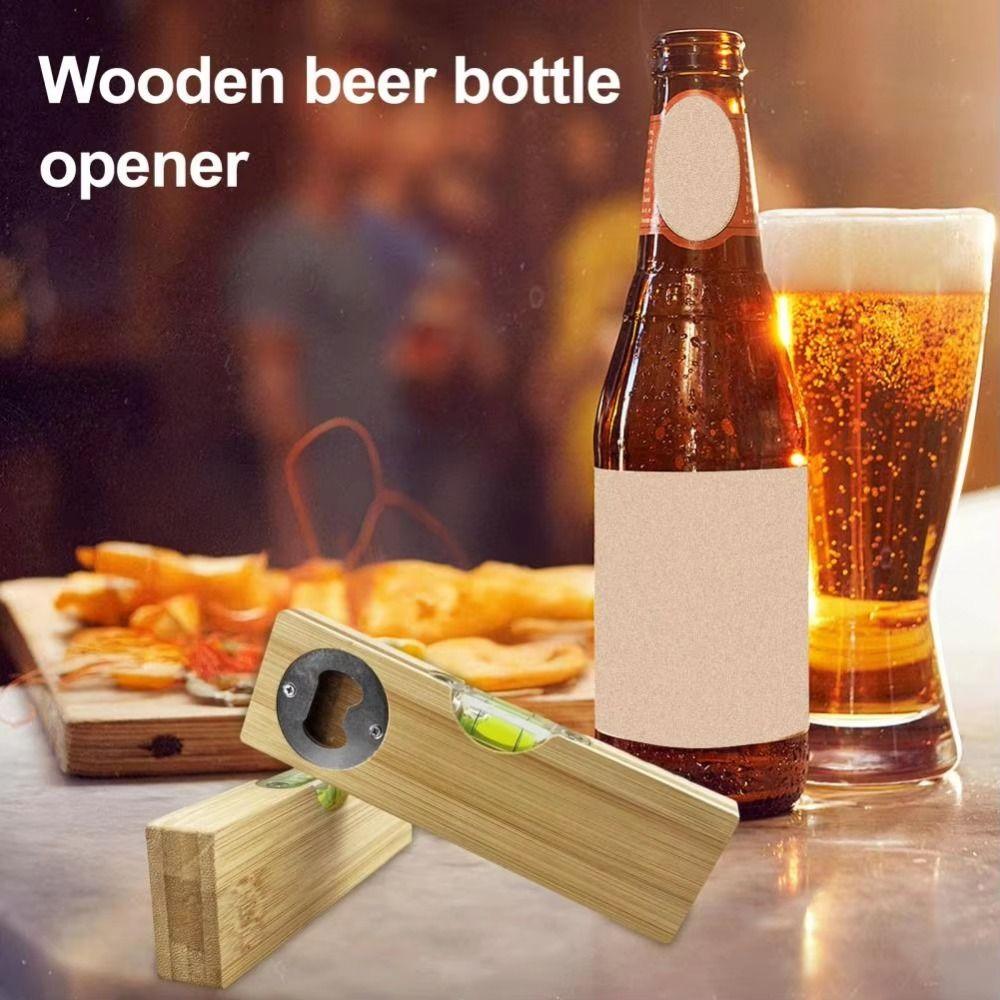 2pcs Practical Bottle Opener Spirit Level Portable Leveler with Opener  Kitchen Supplies