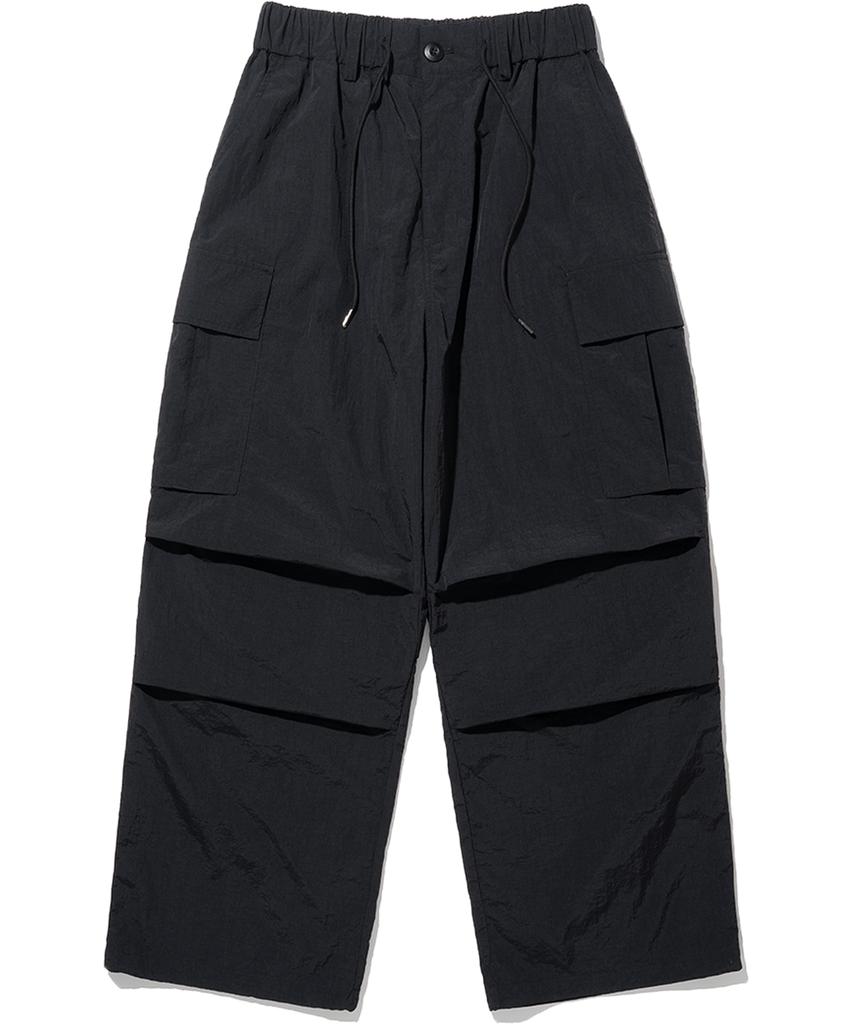 NOT4NERD Parachute Nylon Cargo Pants - Black