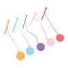 5Pcs 3 1 4 Inch Golf Wooden Tees With Anti Loss Rope Magnetic EVA Foam Multi Color Expression Pattern