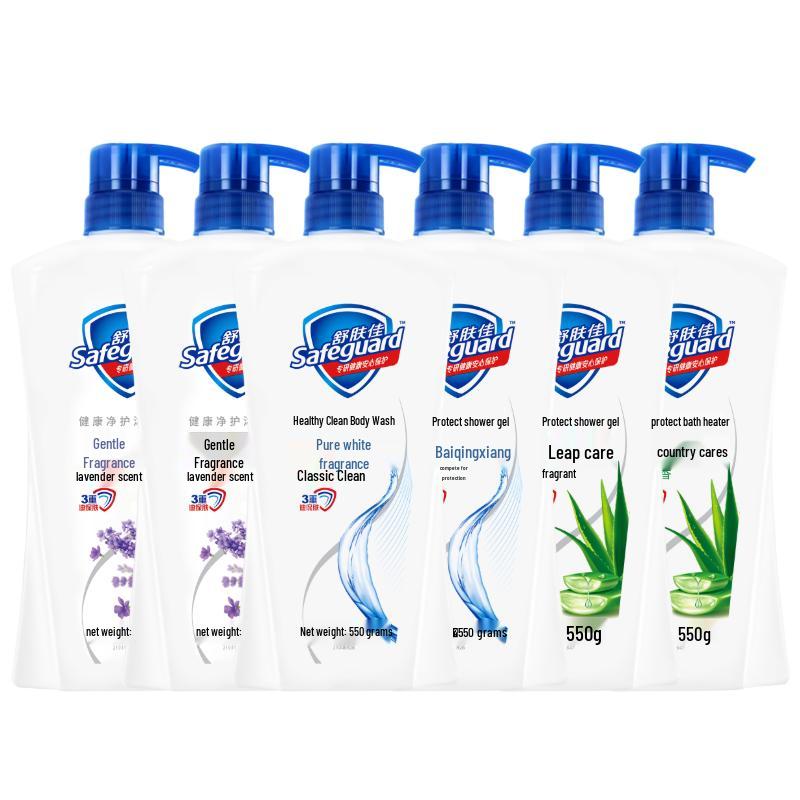 Safeguard Healthy Cleansing Body Wash 550g x 6 - Assorted Scents