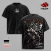 Sasuke - Koszulka z grafiką Susanoo Anime Przód Tył Krótki Rękaw Streetwear