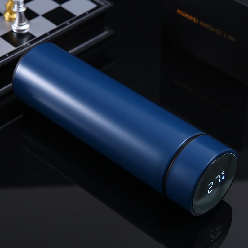 Stainless Steel Smart Thermos Cup Double-layer Vacuum Touch Temperature Cup Business Men's and Women's Office Straight Cup