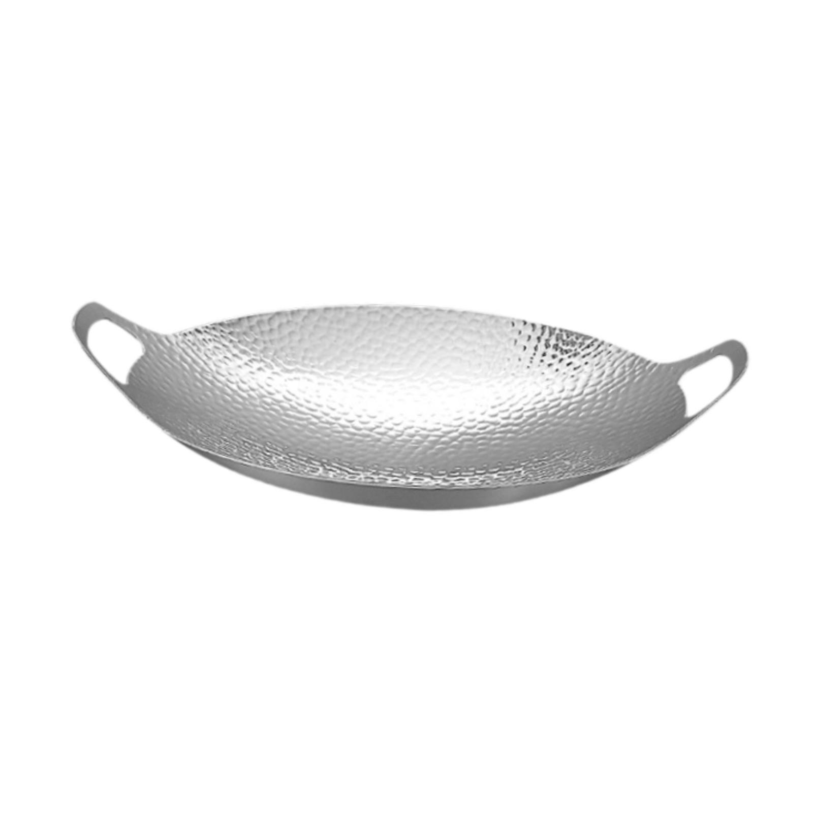 

Кастрюля сковорода с двумя ручками многоцелевая для морепродуктов корейская кастрюля для рамена для кухонных плит ресторана отеля ресторана серебряный