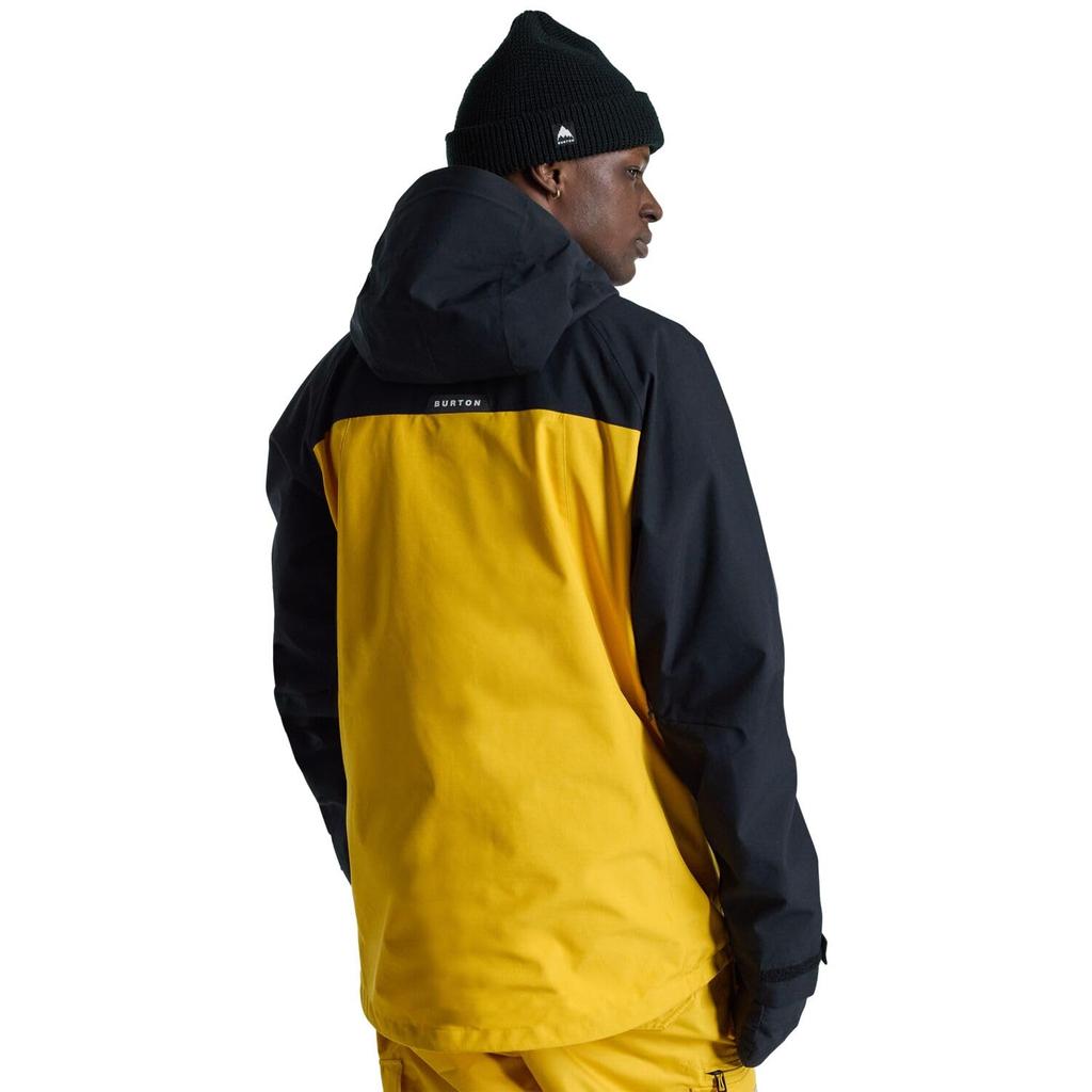 Burton Lodgepole Snowboard Size Men's Jacket, 2L, 2024-2025 Model, L, Trublack/Goldrod