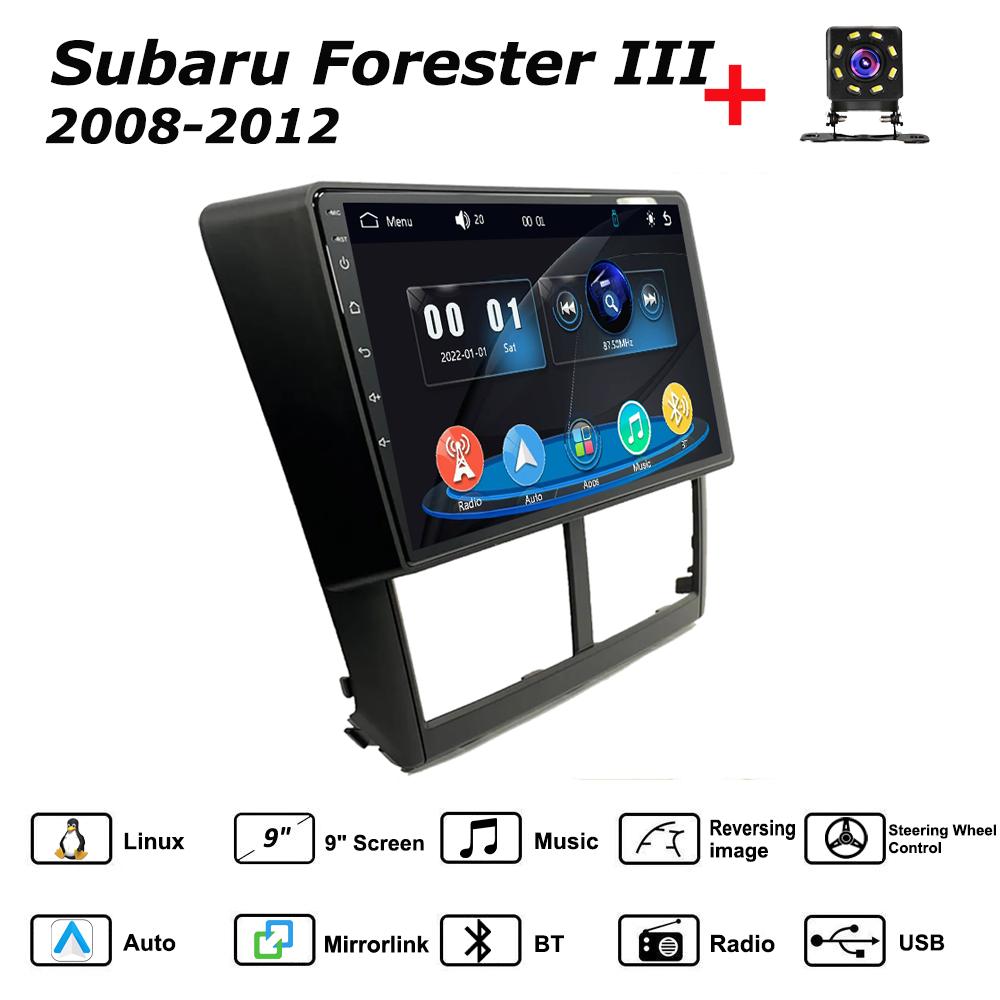 

Car Radio Multimedia MP5 Player Head Unit Stereo BT For Subaru Forester III 2008-2012 чёрный