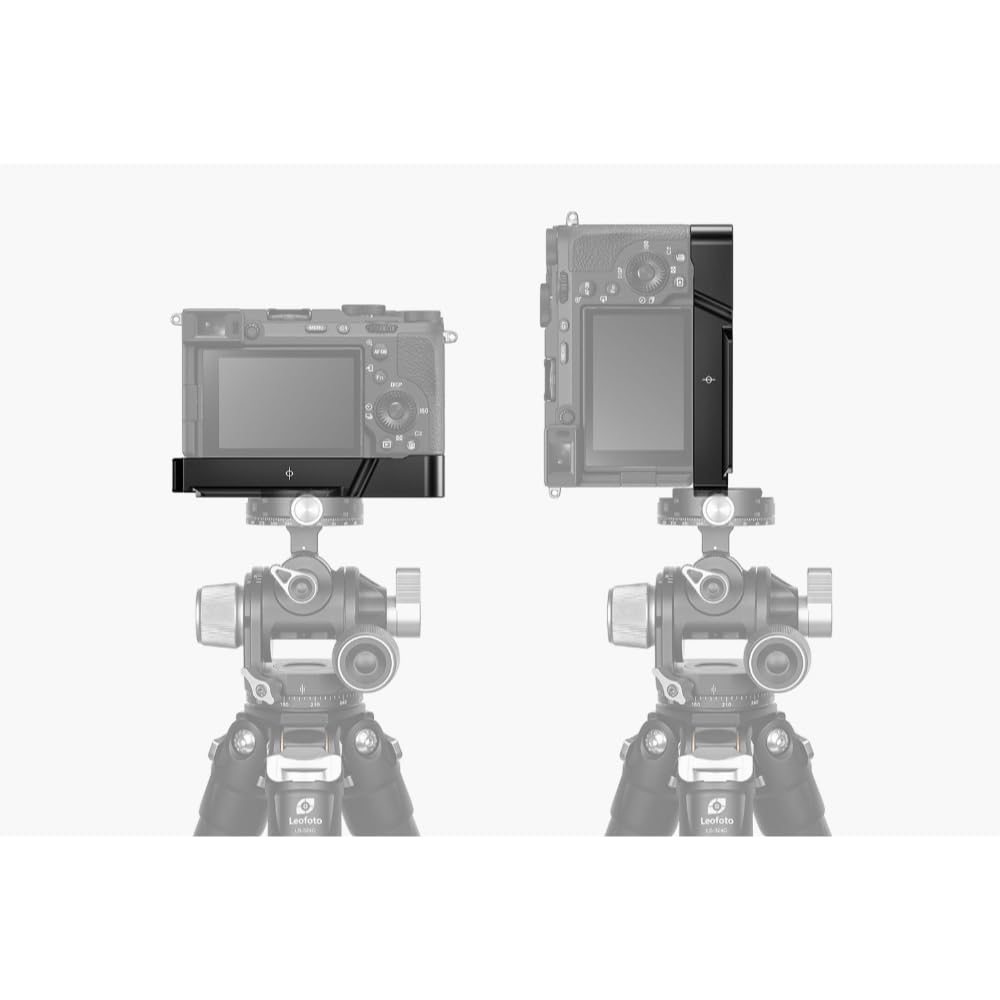 Leofoto specifically designed for Sony aluminum L-shaped bracket/plate LPS-A7CII, 7CR / 7CII, Arca-Swiss compatible, construction.
