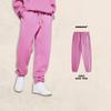 Men Women Warm Fleece Lined Hooded Sweatshirt Set Casual Loose Fit Winter Outfit Pure Color Streetwear
