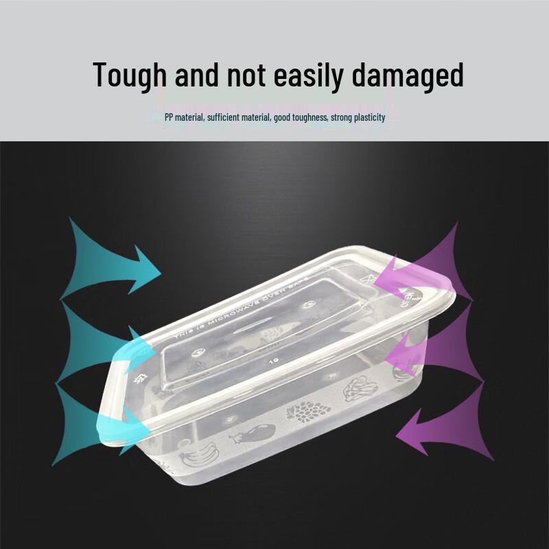 Lvkangchu 750ml Rectangular Disposable Food Container