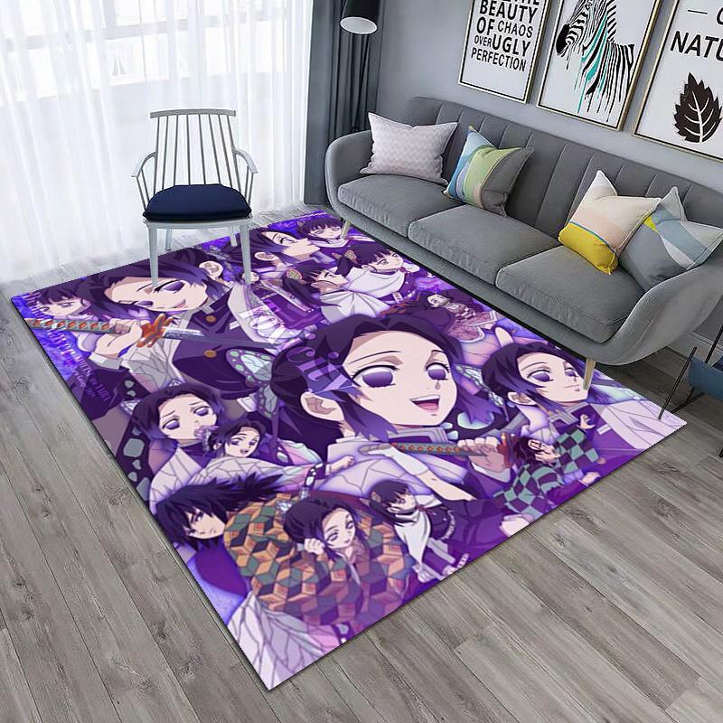 Japanese manga artist Koyoharu Gotouge's Demon Slayer carpets, home decor, non-slip door mats, hallway seat mats, outdoor picnic mats, rugs H7