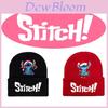 Disney Stitch Knit Beanie Winter Hat With Rolled Brim For Christmas Gifts Adults