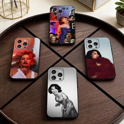 Singer RAYE  Phone Case For iPhone 17,16,15,14,13,12,11 Plus,Pro Max,XS,Soft Silicone Black Cover